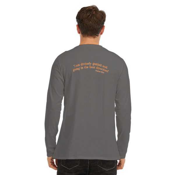 Custom Divinely Guided Long Sleeve T-Shirt | 190GSM Cotton - Image 4