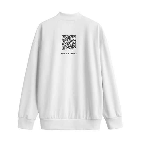 Hurting -Unisex Mid-high Collar Drop Shoulder Sweatshirt - Image 2