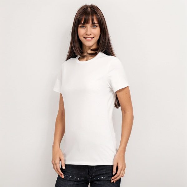 Women's Round Neck T-Shirt | 190GSM Cotton - Image 3